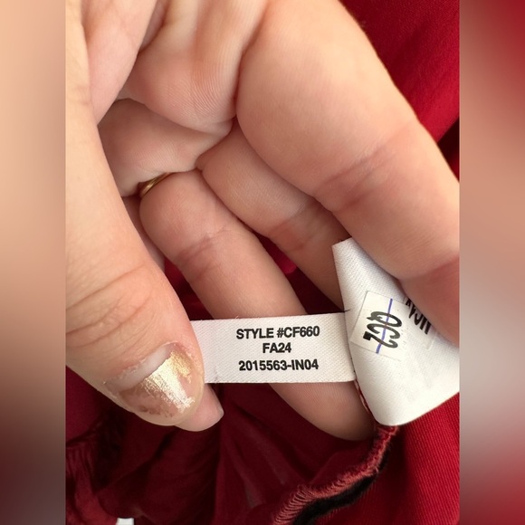 J Crew Amelia Popover Longsleeve Shirtdress in Drapey Viscose Twill Red Small - Picture 7 of 8